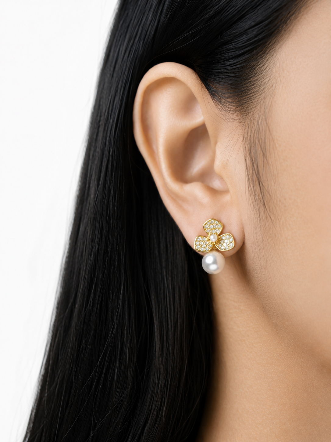 Kavya Rose Shine Earrings Set