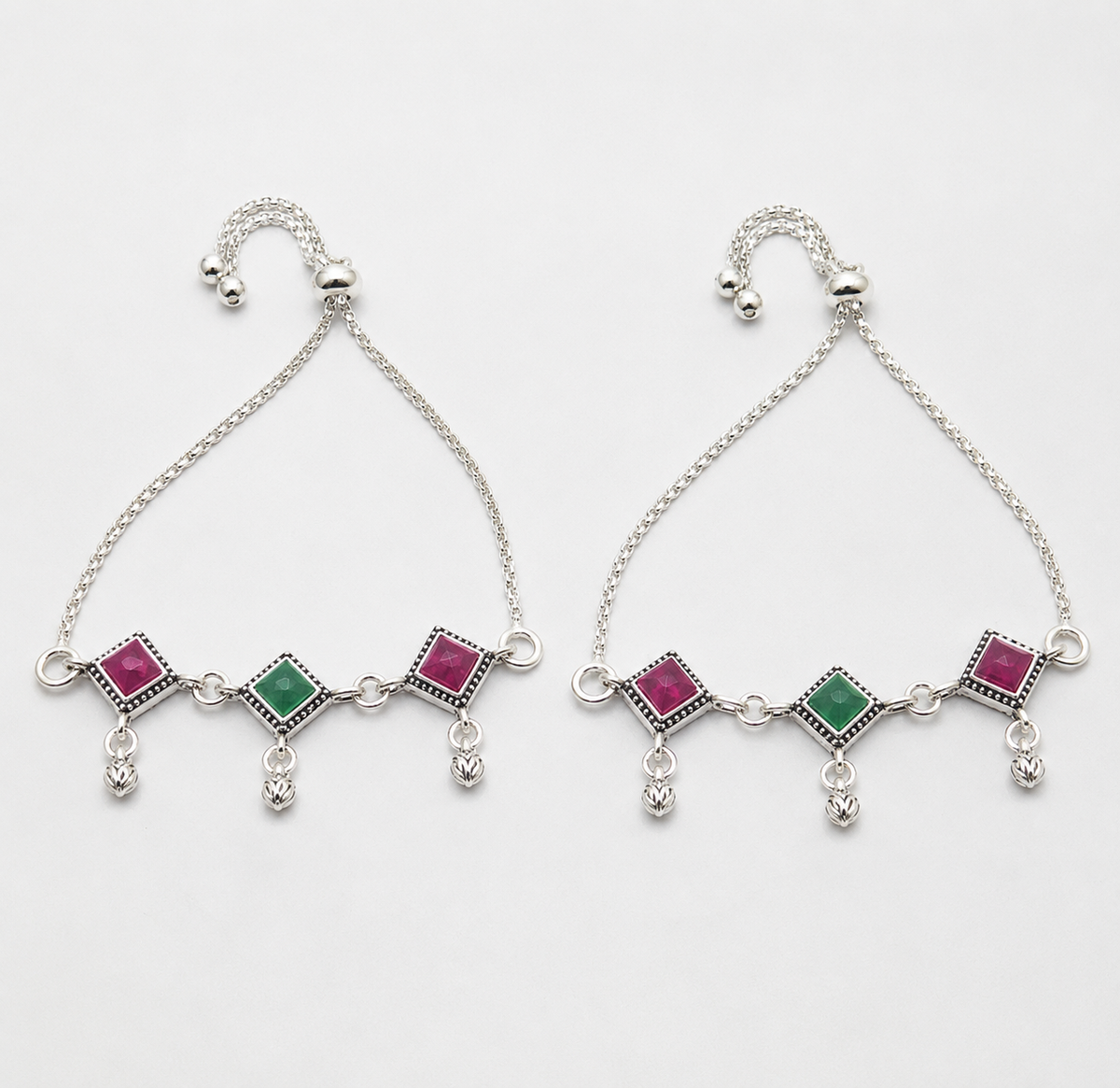 Elara Silver Anklet for Women's