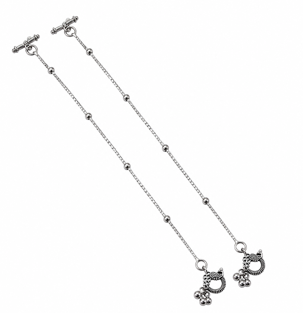 Serene Silver Anklet for Women's