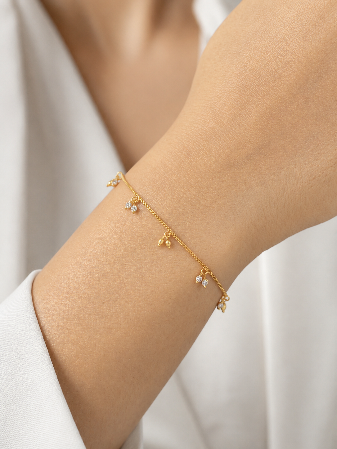 Aaradhya 18K Gold Plated Bracelet
