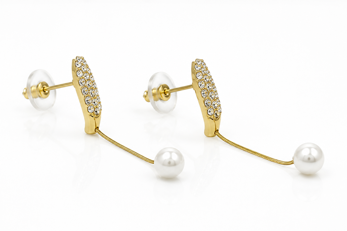 Reva Crystal Petals Earrings Set