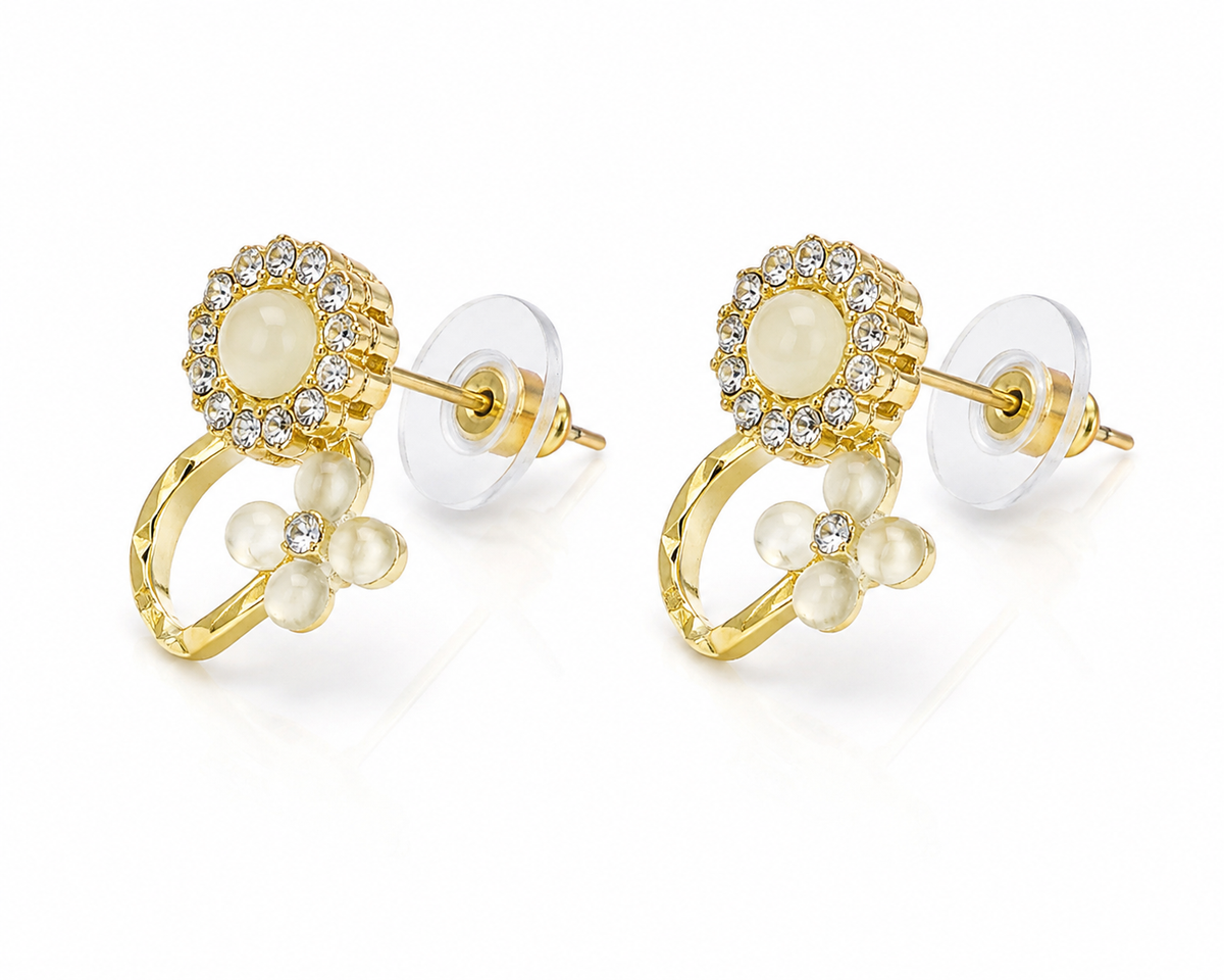 Riva Golden Glow Earrings Set
