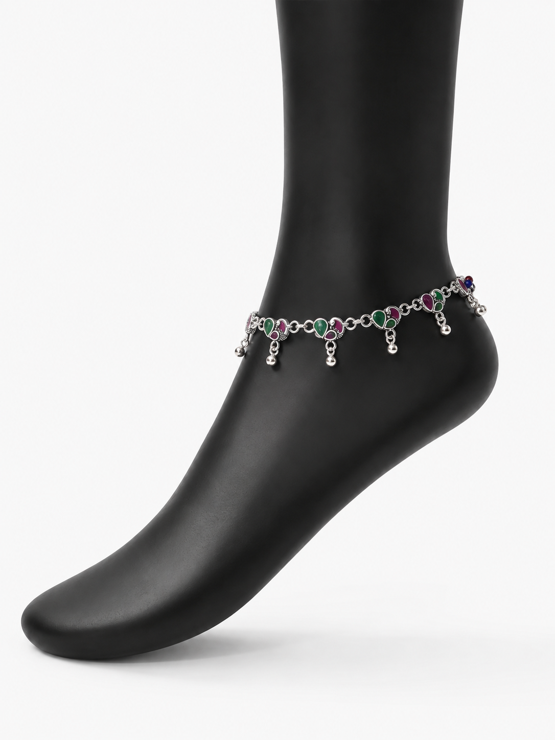 Celine Silver Anklet for Women's