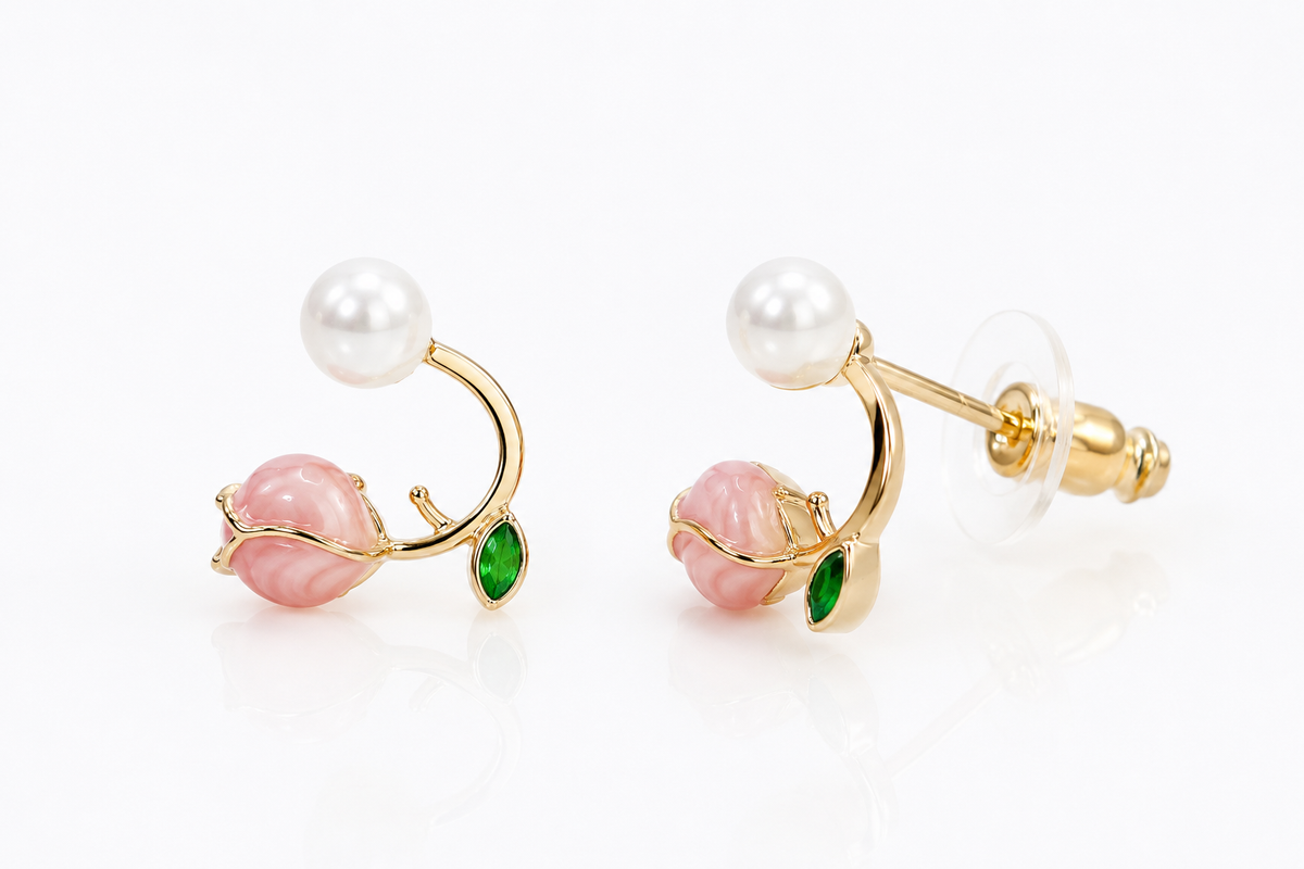 Aisha Pearl Glow Earrings Set