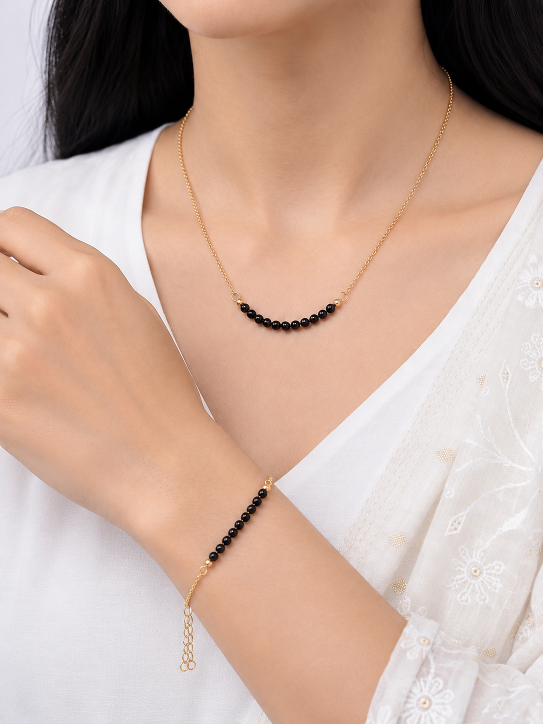 Selene Pearl 18K Gold Plated Necklace
