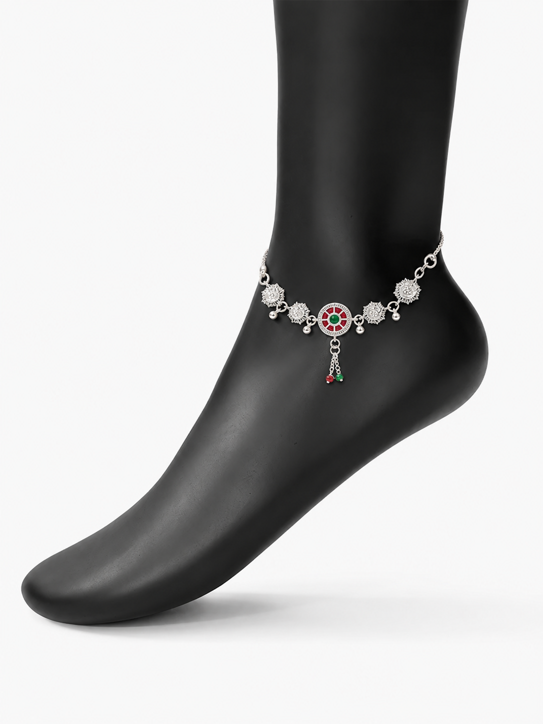 Nova Silver Anklet for Women's