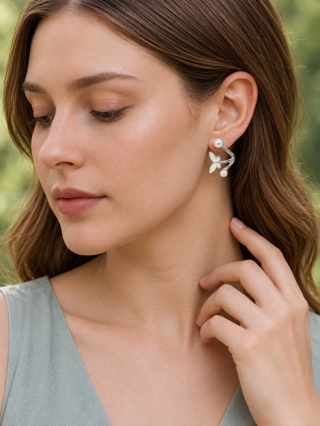 Roshni Pearl Grace Earrings Set