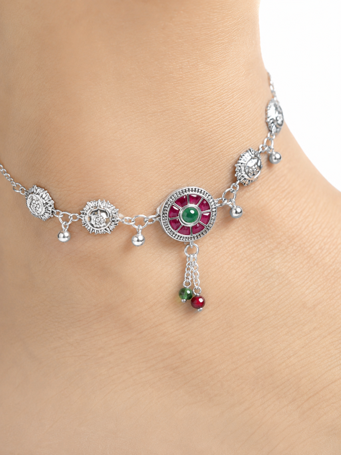 Nova Silver Anklet for Women's