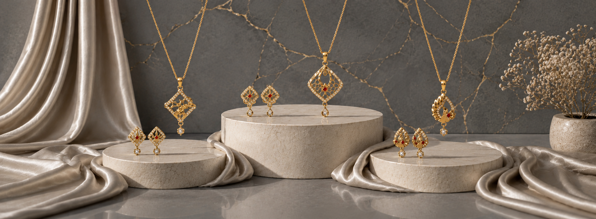 Mangalsutra with earrings