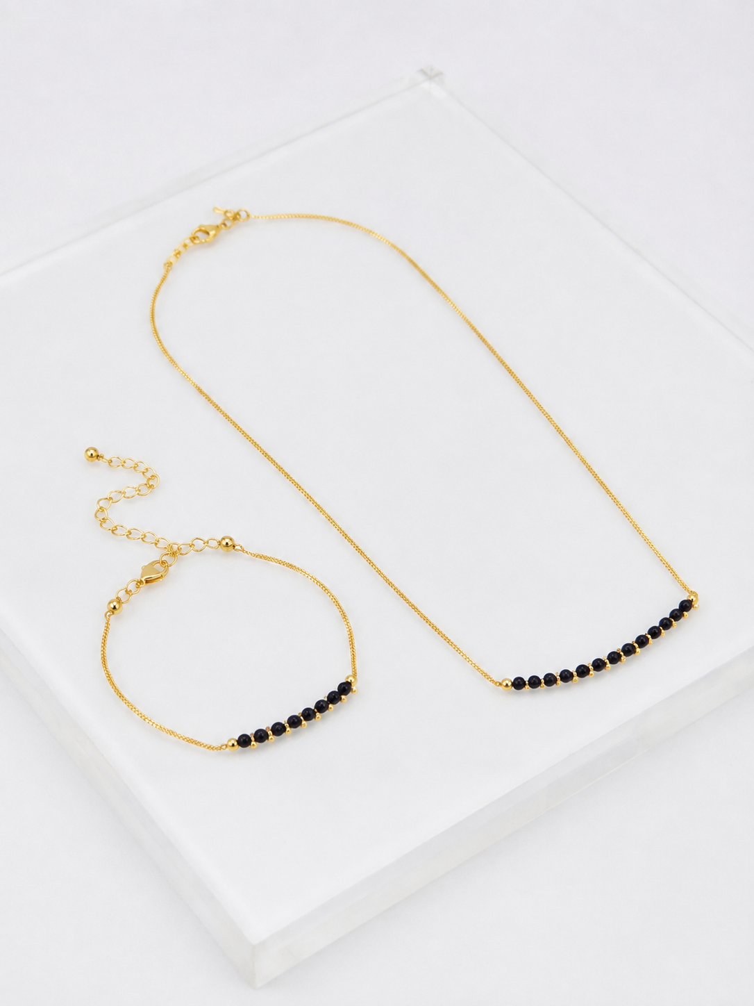 Opal Glow 18K Gold Plated Necklace