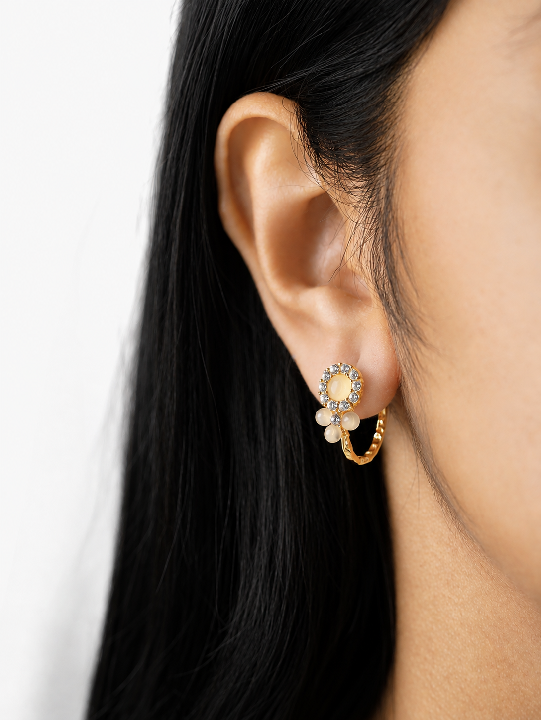 Riva Golden Glow Earrings Set