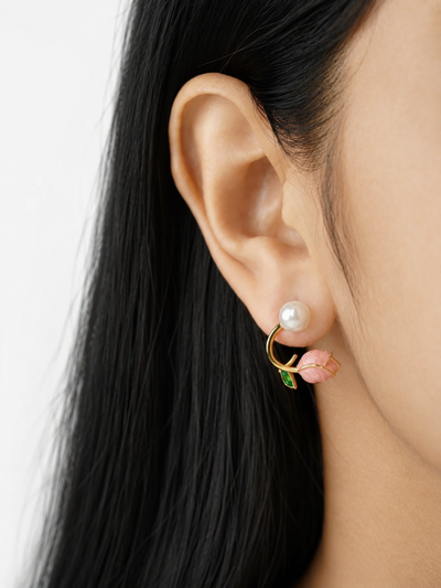 Aisha Pearl Glow Earrings Set