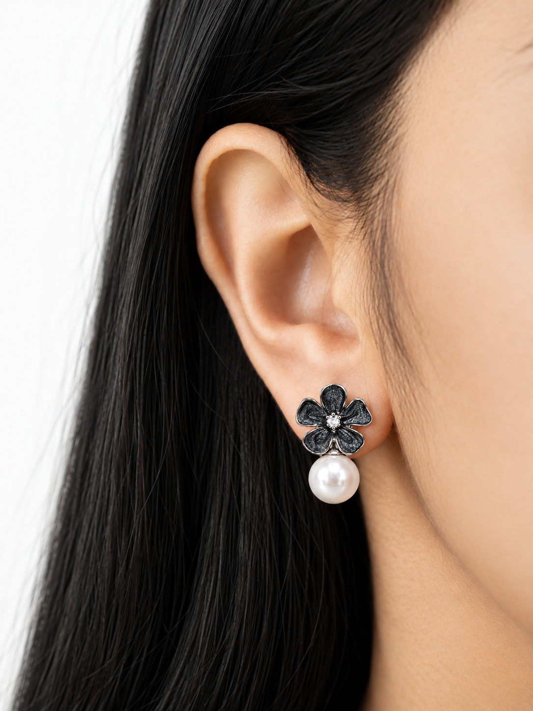 Nitya Stone Halo Earrings Set