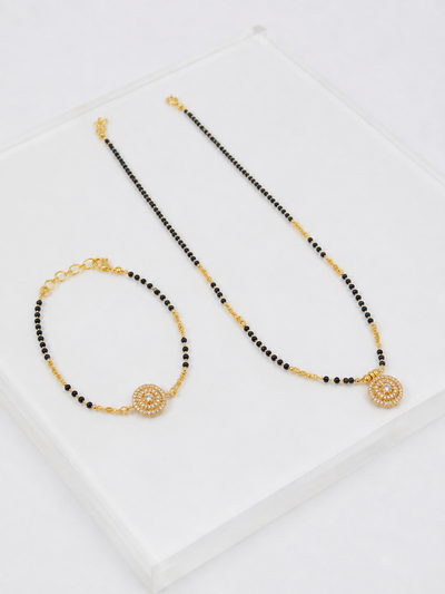Quinn Curve 18K Gold Plated Necklace
