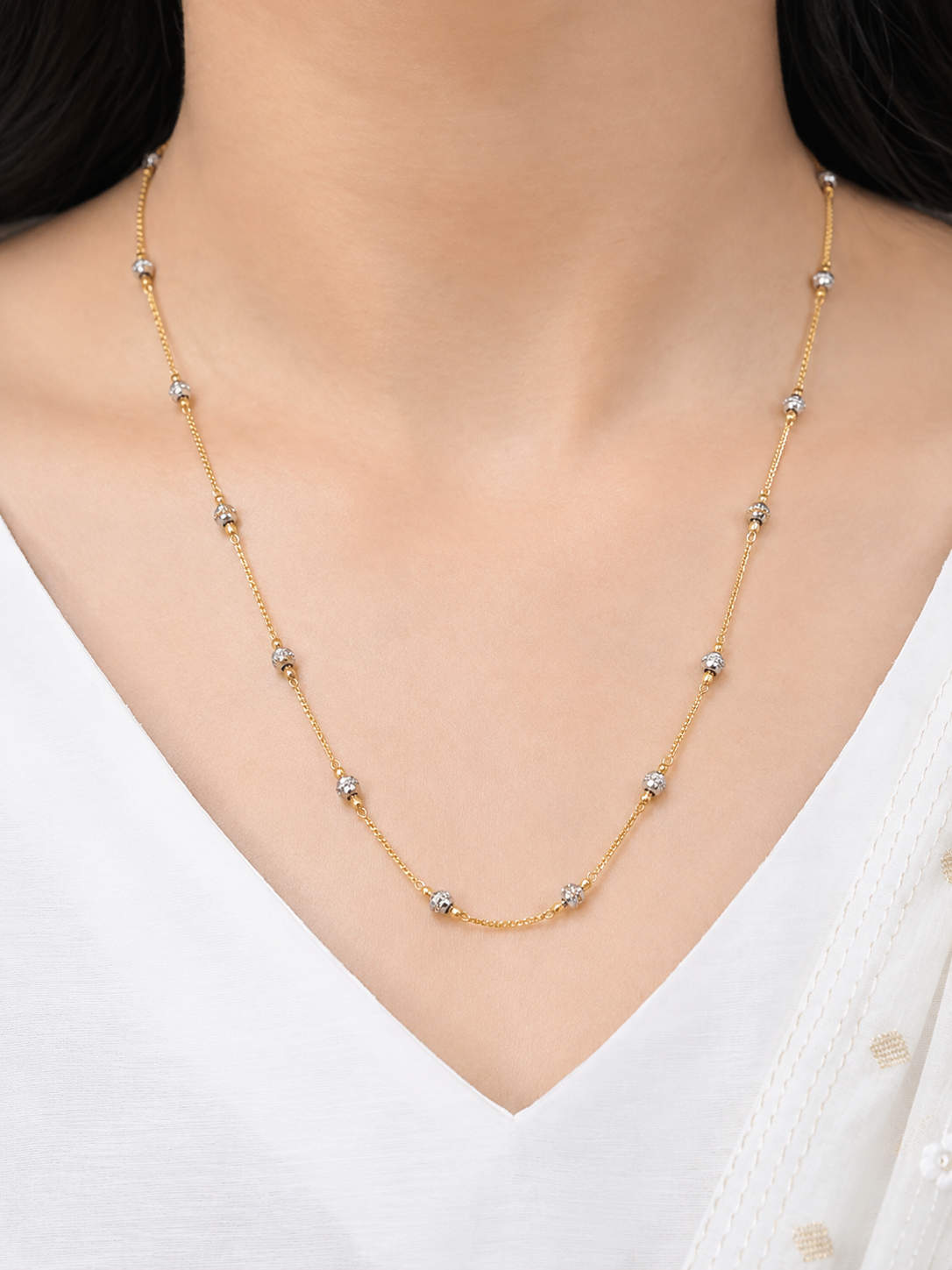 Dahlia Charm 18K Gold Plated Necklace