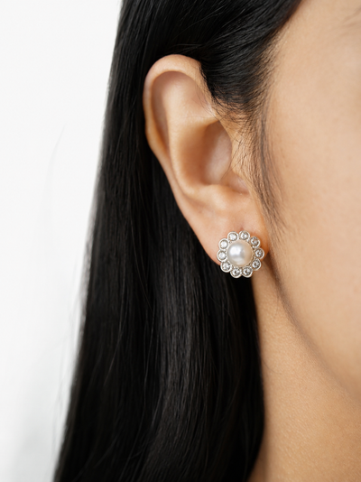 Tara Crystal Leaf Earrings Set