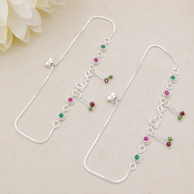 Freya Silver Anklet for Women's