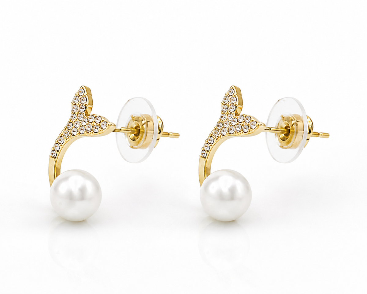 Veda Golden Bloom Earrings Set