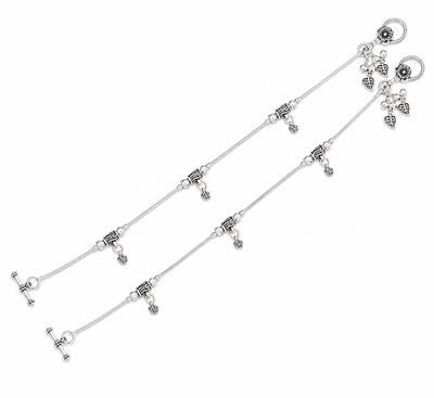 Brielle Silver Anklet for Women's