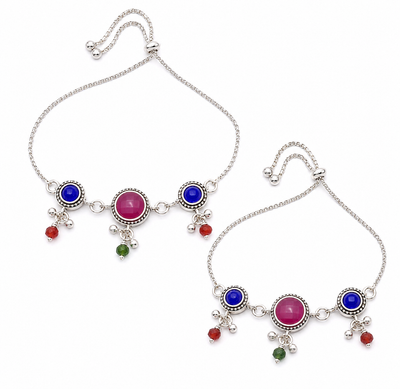 Aria Silver Anklet for Women's