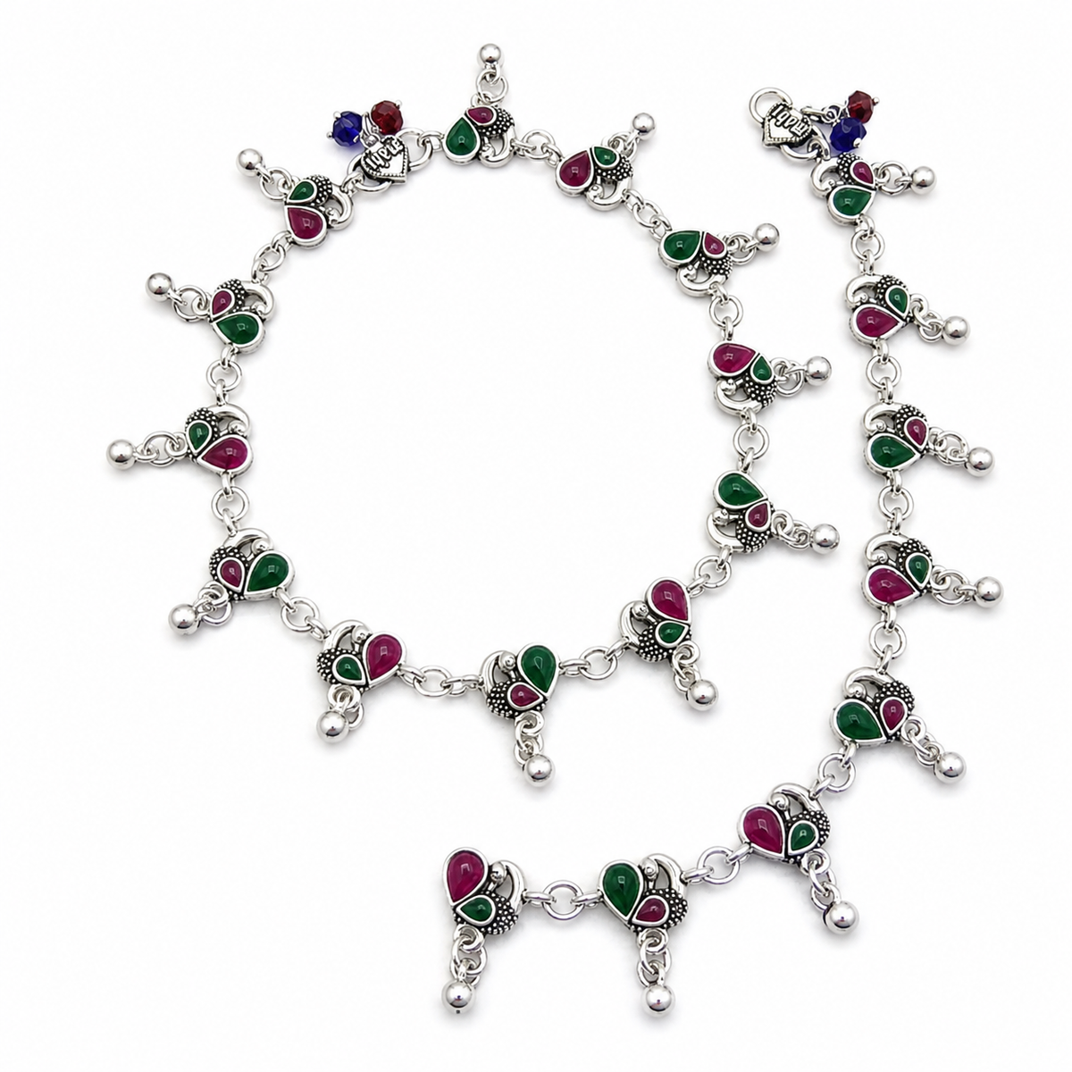 Celine Silver Anklet for Women's