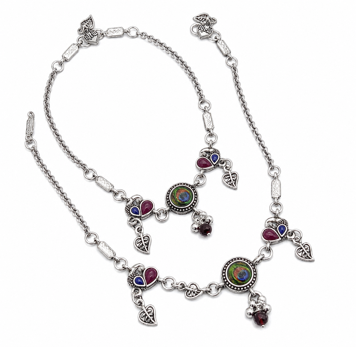 Mira Silver Anklet for Women's