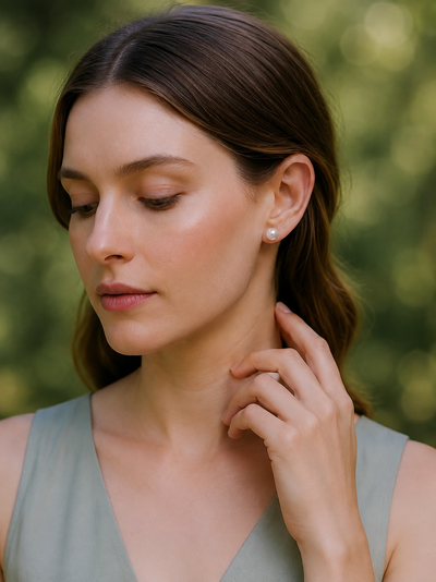 Meher Gold Petals Earrings Set