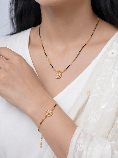 Quinn Curve 18K Gold Plated Necklace