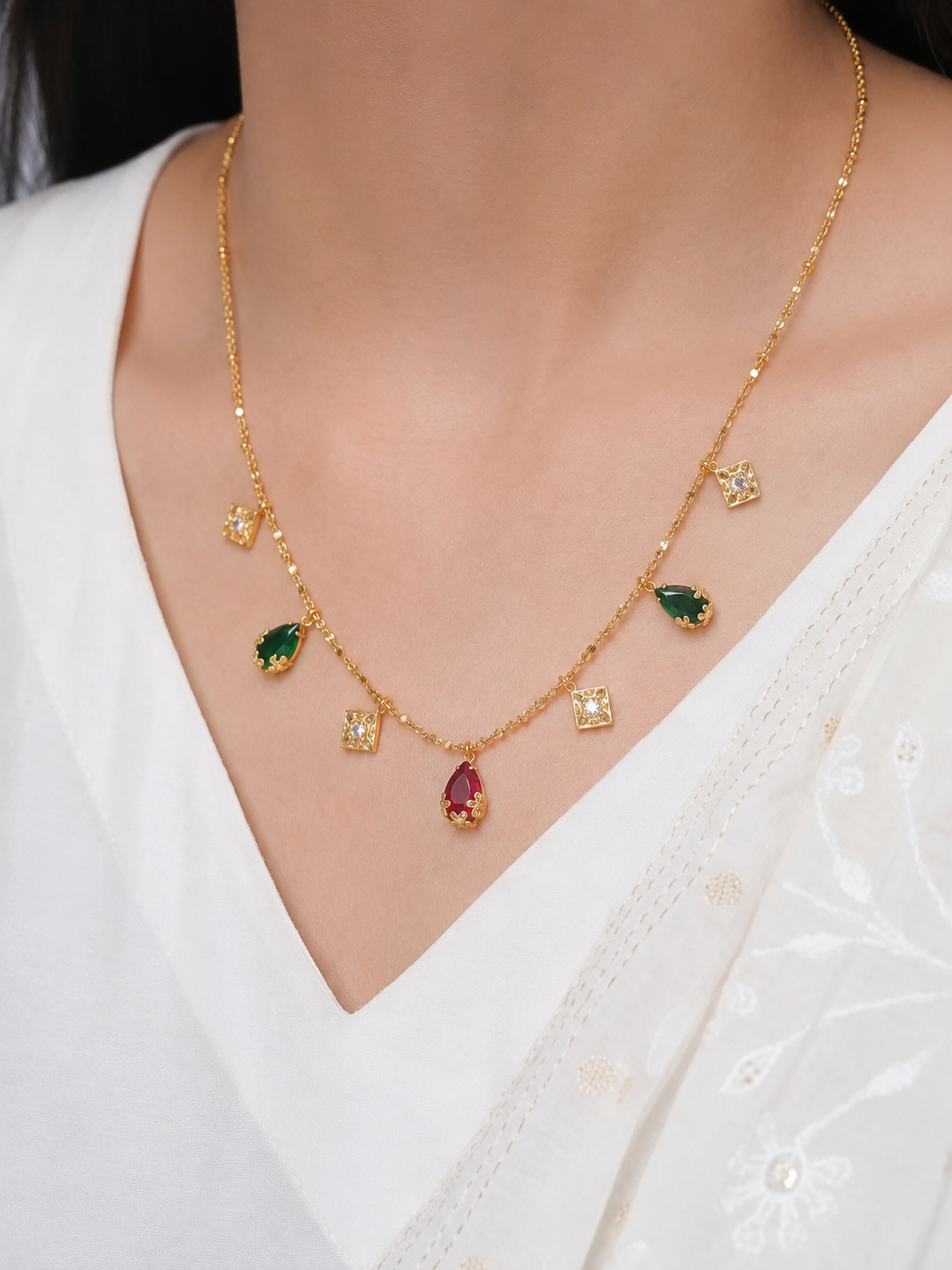 Pia Luxe 18K Gold Plated Necklace