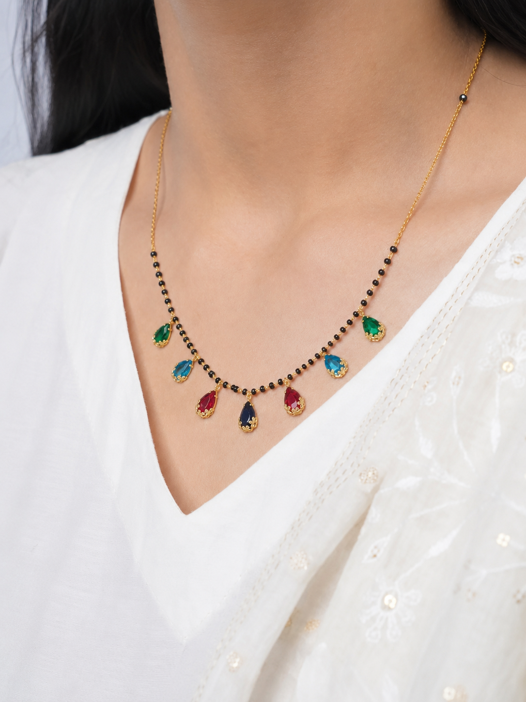 Hazel Drop 18K Gold Plated Necklace
