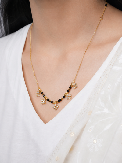 Jade Curve 18K Gold Plated Necklace