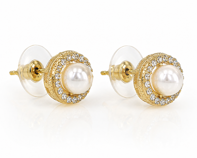 Vanya Golden Petals Earrings Set