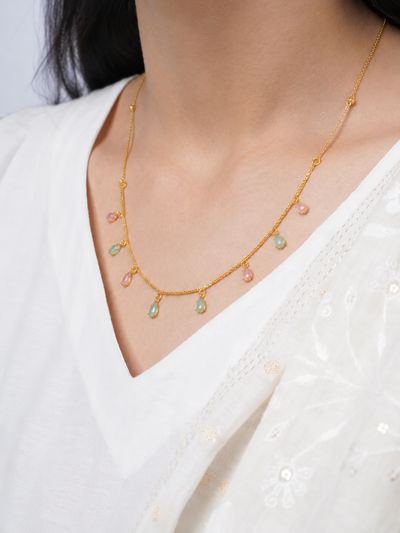 Bella Curve 18K Gold Plated Necklace