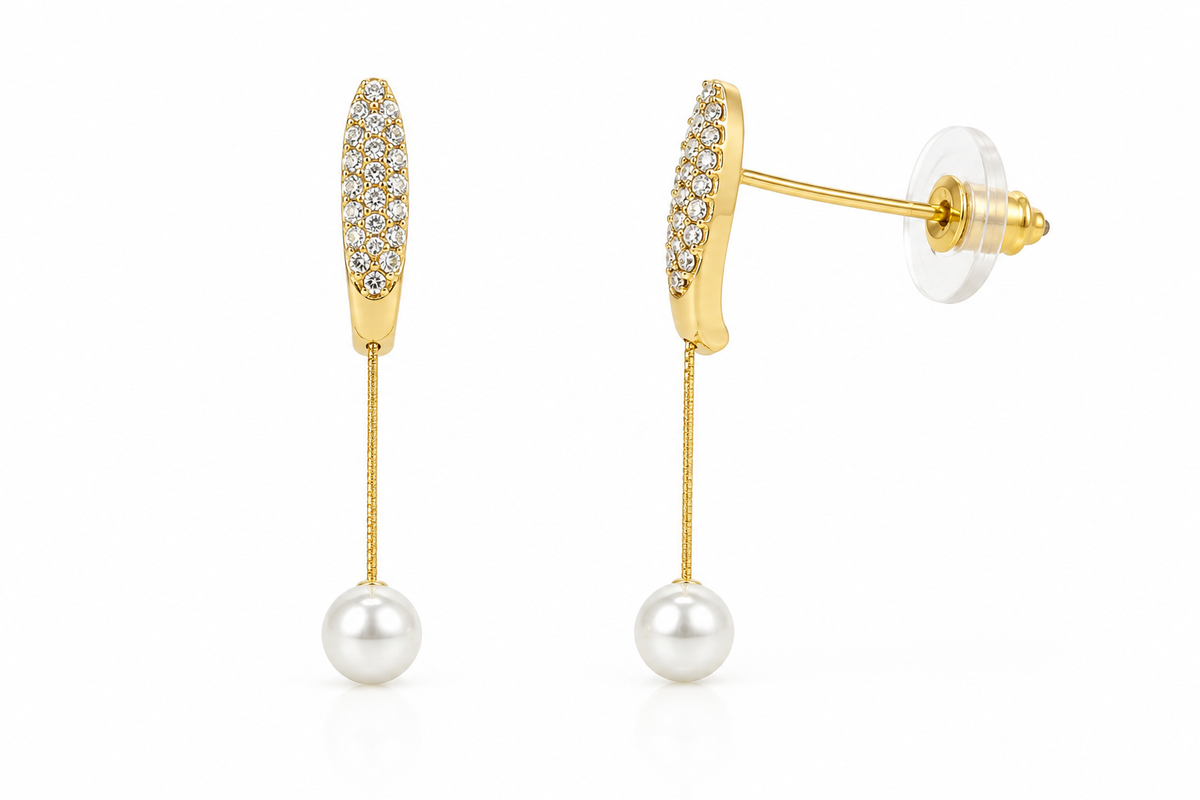 Reva Crystal Petals Earrings Set