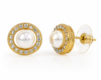 Vanya Golden Petals Earrings Set