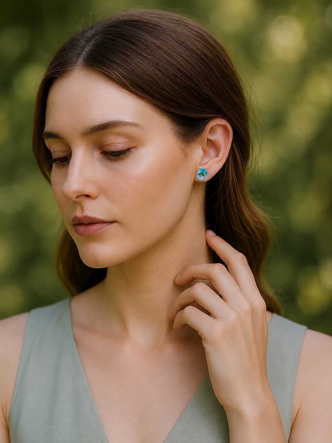 Ziva Crystal Bloom Earrings Set