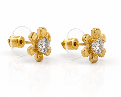 Rhea Stone Halo Earrings Set