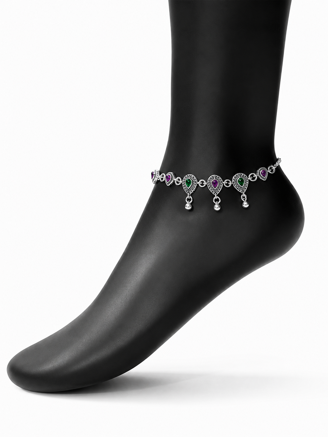 Aurelia Silver Anklet for Women's
