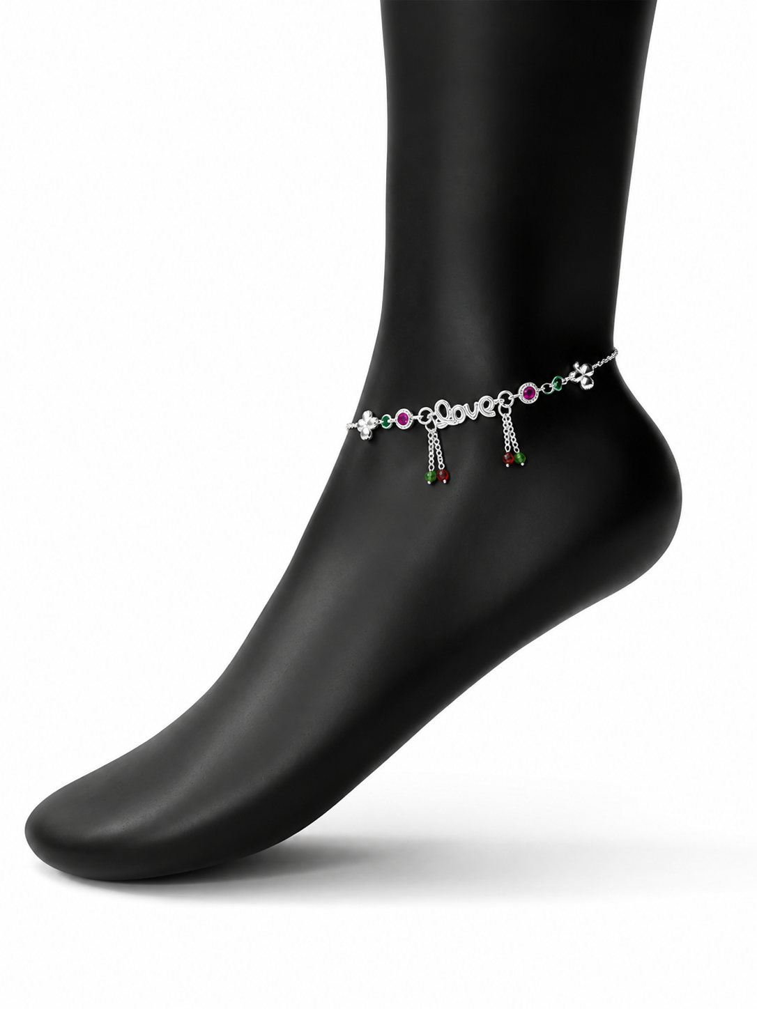 Freya Silver Anklet for Women's