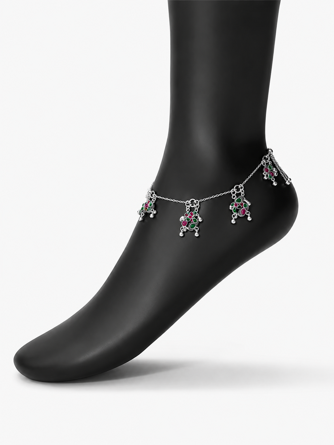 Yara Silver Anklet for Women's