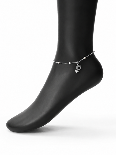 Serene Silver Anklet for Women's