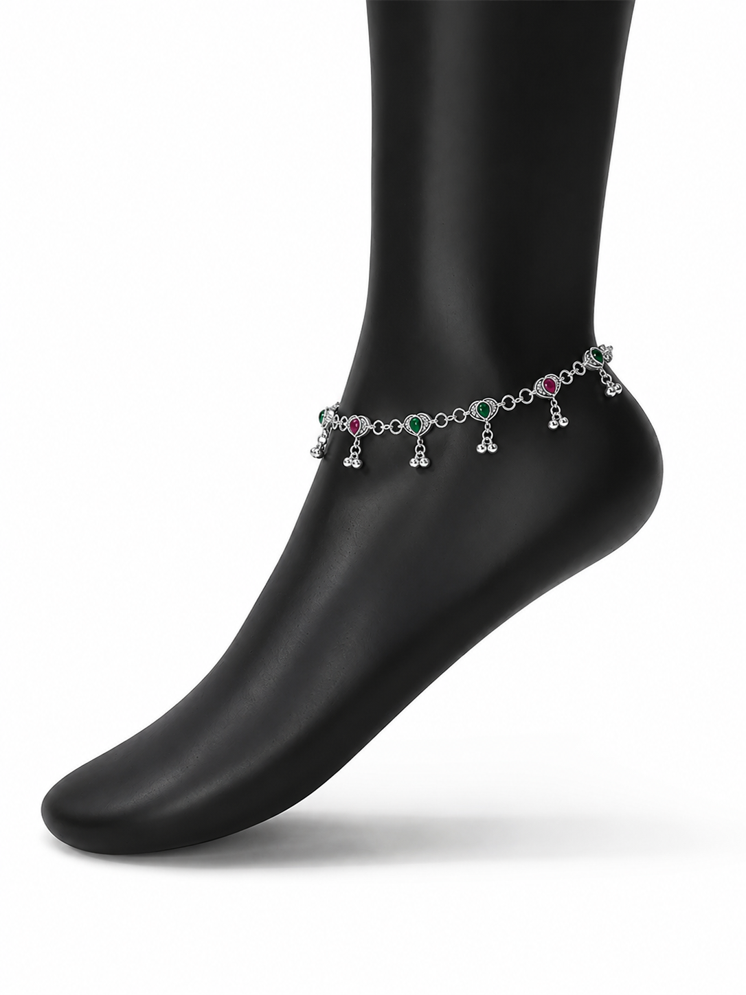 Talia Silver Anklet for Women's