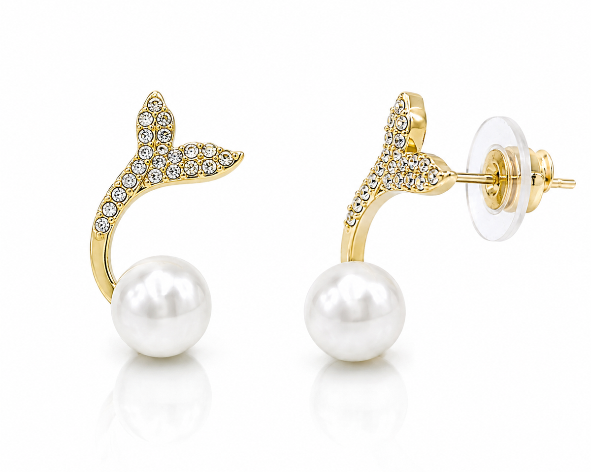 Veda Golden Bloom Earrings Set